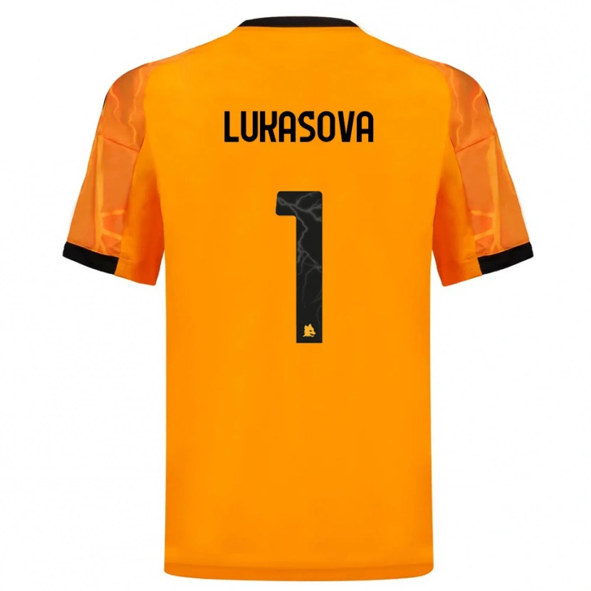 Danxen Pánské Olivie Lukášová #1 Oranžová Černá Daleko Hráčské Dresy 2025/26 Dres