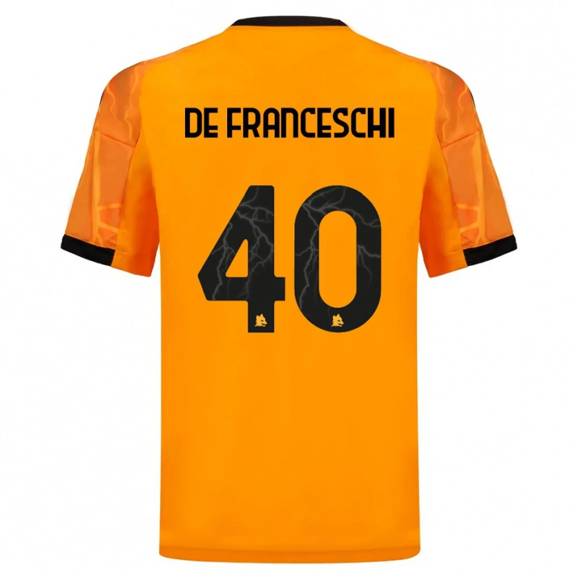 Danxen Pánské Leonardo De Franceschi #40 Oranžová Černá Daleko Hráčské Dresy 2025/26 Dres