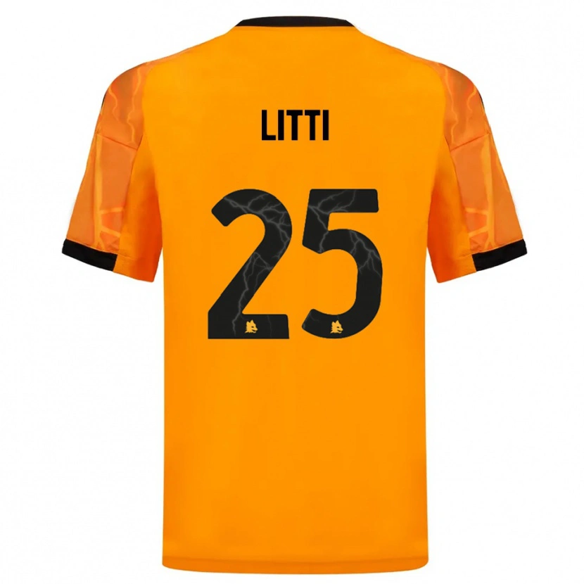 Danxen Pánské Marco Litti #25 Oranžová Černá Daleko Hráčské Dresy 2025/26 Dres