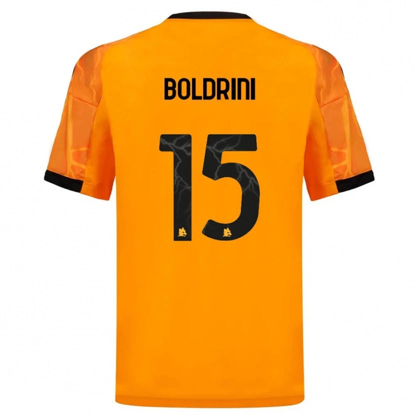 Danxen Pánské Mattia Boldrini #15 Oranžová Černá Daleko Hráčské Dresy 2025/26 Dres