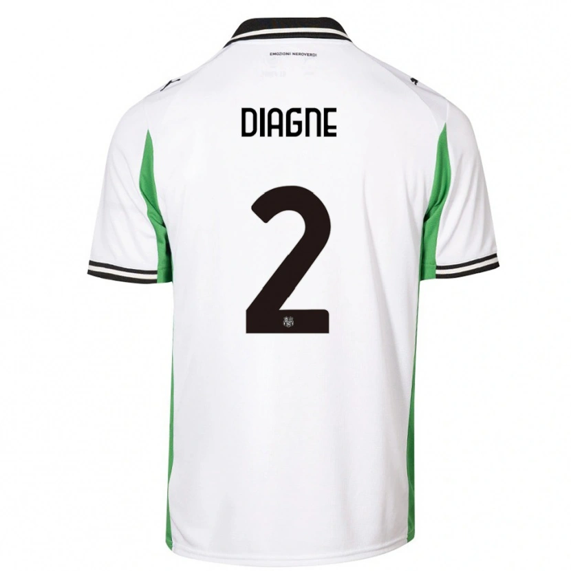 Danxen Pánské Fallou Diagne #2 Bílá Zelená Černá Daleko Hráčské Dresy 2025/26 Dres