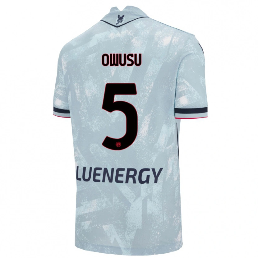 Danxen Pánské Robert Owusu #5 Světle Modrá Černá Daleko Hráčské Dresy 2025/26 Dres
