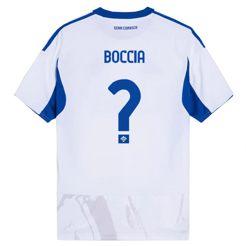 Danxen Pánské Thomas Boccia #0 Bílá Modrá Daleko Hráčské Dresy 2025/26 Dres