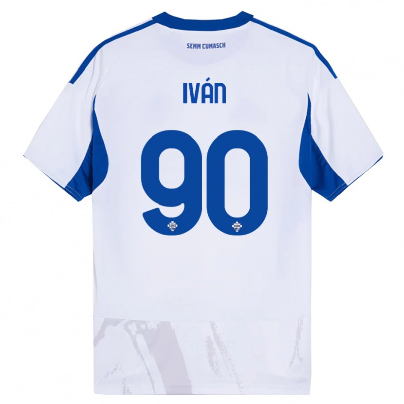 Danxen Pánské Iván Azón #90 Bílá Modrá Daleko Hráčské Dresy 2025/26 Dres