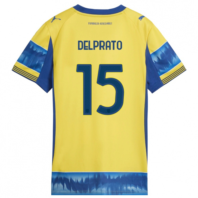Danxen Pánské Enrico Delprato #15 Žlutá Modrá Daleko Hráčské Dresy 2025/26 Dres