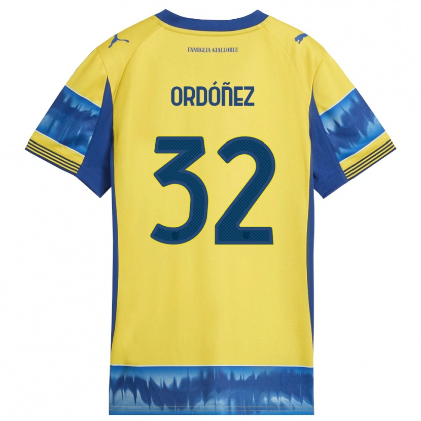 Danxen Pánské Christian Ordóñez #32 Žlutá Modrá Daleko Hráčské Dresy 2025/26 Dres