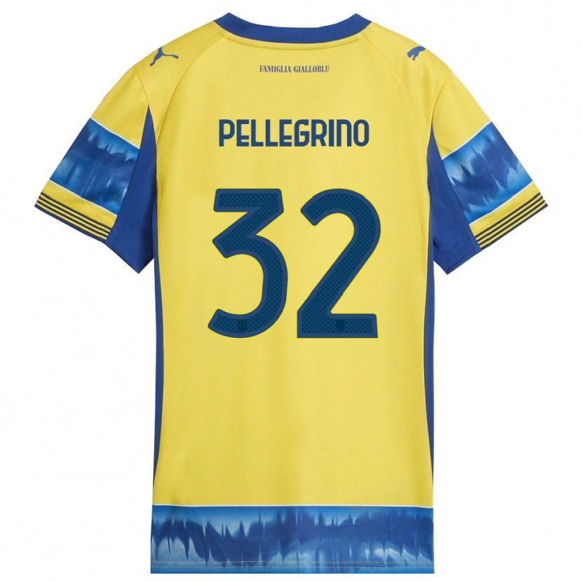 Danxen Pánské Mateo Pellegrino #32 Žlutá Modrá Daleko Hráčské Dresy 2025/26 Dres