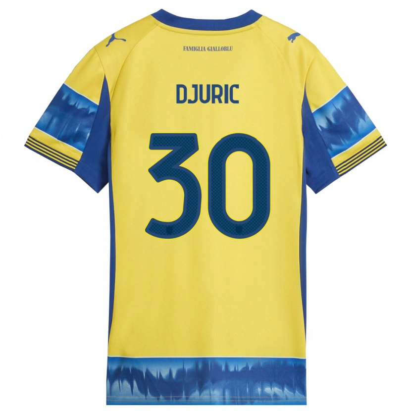Danxen Pánské Milan Djuric #30 Žlutá Modrá Daleko Hráčské Dresy 2025/26 Dres