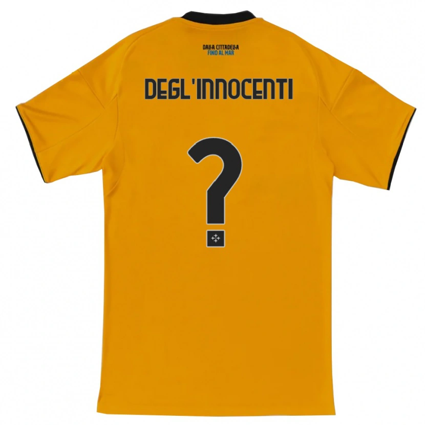 Danxen Pánské Luca Degl'innocenti #0 Oranžová Modrá Daleko Hráčské Dresy 2025/26 Dres