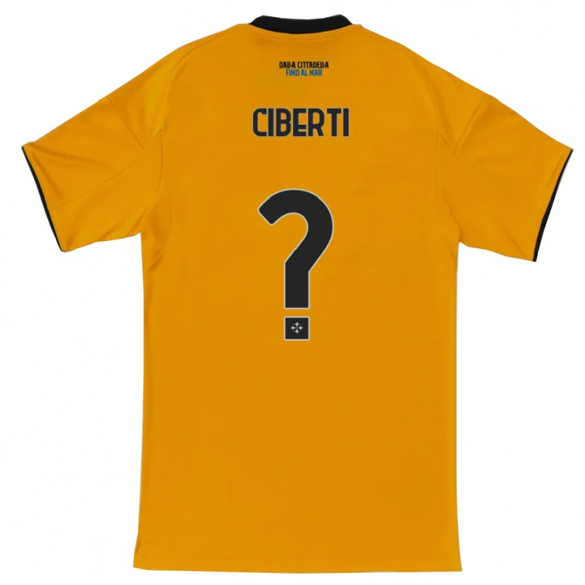 Danxen Pánské Martino Ciberti #0 Oranžová Modrá Daleko Hráčské Dresy 2025/26 Dres