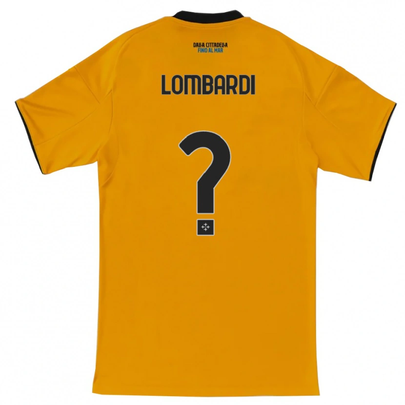 Danxen Pánské Samuele Lombardi #0 Oranžová Modrá Daleko Hráčské Dresy 2025/26 Dres