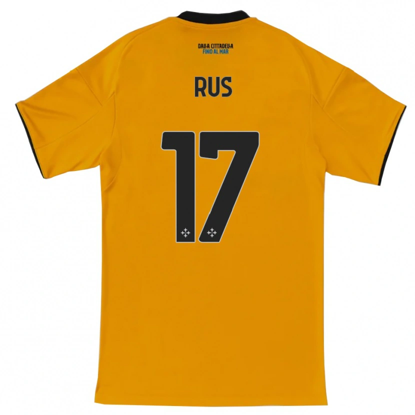 Danxen Pánské Adrian Rus #17 Oranžová Modrá Daleko Hráčské Dresy 2025/26 Dres