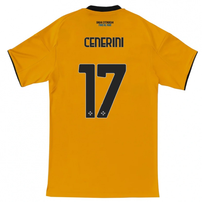 Danxen Pánské Marco Cenerini #17 Oranžová Modrá Daleko Hráčské Dresy 2025/26 Dres