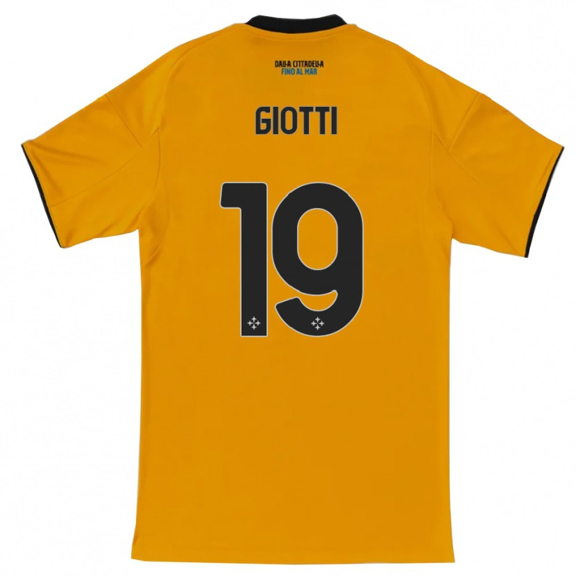 Danxen Pánské Emanuele Giotti #19 Oranžová Modrá Daleko Hráčské Dresy 2025/26 Dres