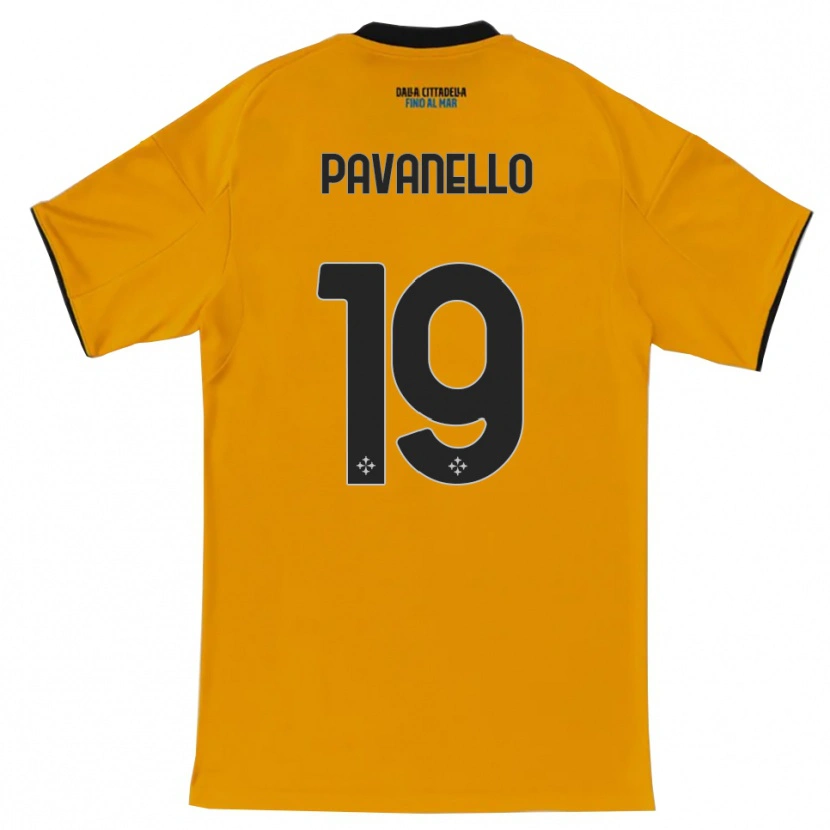 Danxen Pánské Andrea Pavanello #19 Oranžová Modrá Daleko Hráčské Dresy 2025/26 Dres