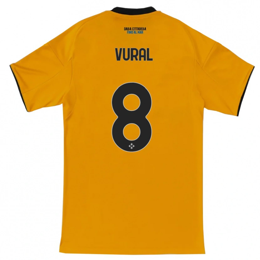 Danxen Pánské İsak Vural #8 Oranžová Modrá Daleko Hráčské Dresy 2025/26 Dres