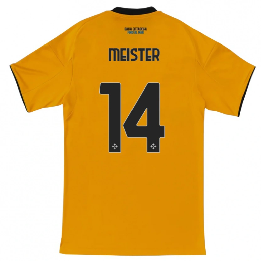 Danxen Pánské Henrik Meister #14 Oranžová Modrá Daleko Hráčské Dresy 2025/26 Dres