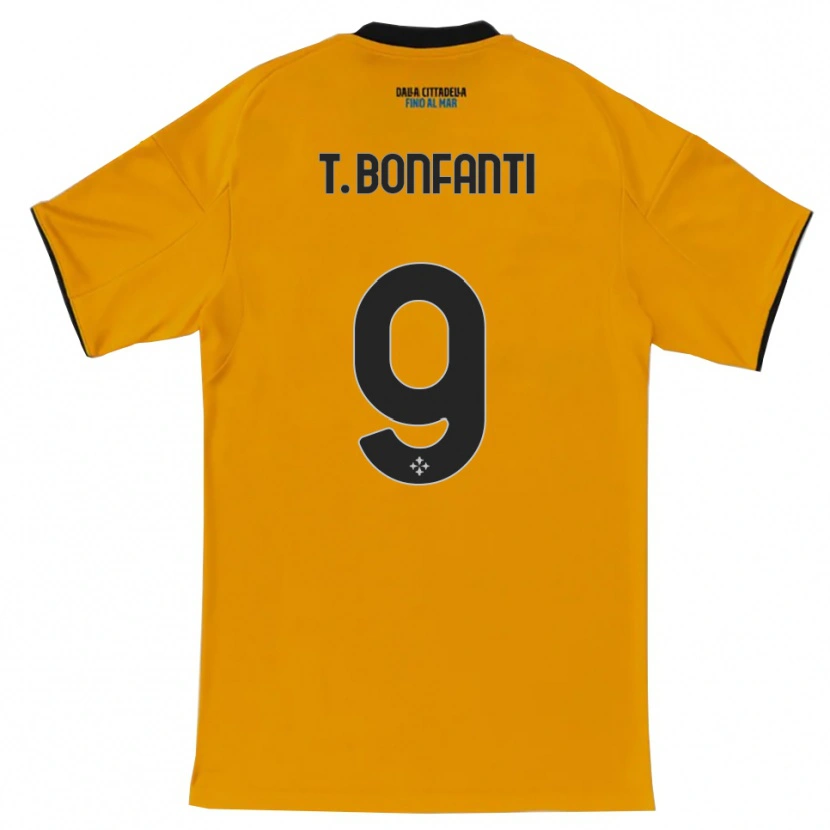 Danxen Pánské Thomas Bonfanti #9 Oranžová Modrá Daleko Hráčské Dresy 2025/26 Dres