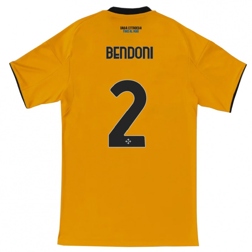 Danxen Pánské Marco Bendoni #2 Oranžová Modrá Daleko Hráčské Dresy 2025/26 Dres