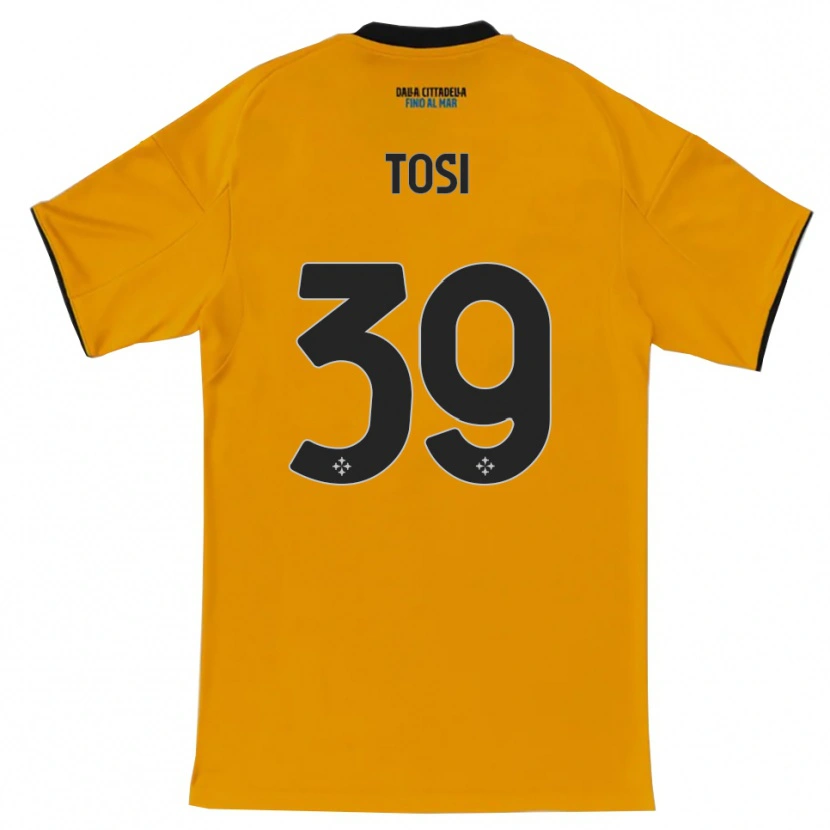 Danxen Pánské Lorenzo Tosi #39 Oranžová Modrá Daleko Hráčské Dresy 2025/26 Dres