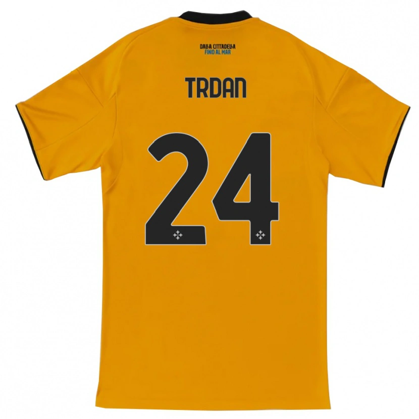 Danxen Pánské Miha Trdan #24 Oranžová Modrá Daleko Hráčské Dresy 2025/26 Dres