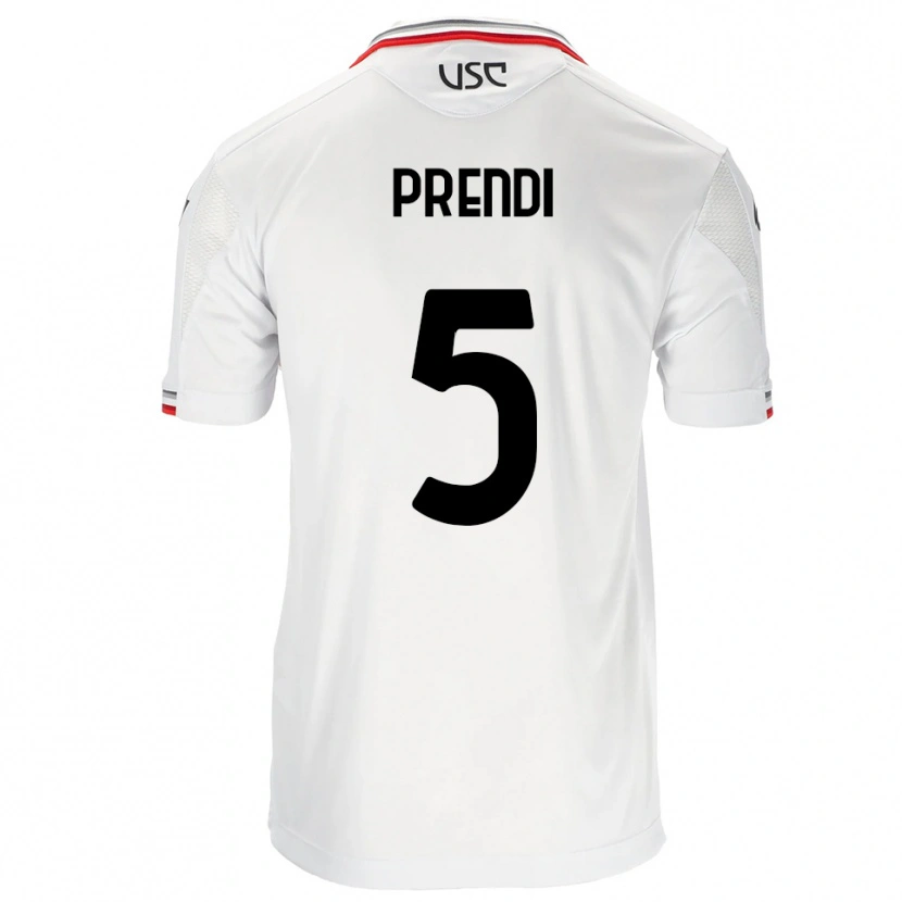 Danxen Pánské Denis Prendi #5 Bílá Červená Daleko Hráčské Dresy 2025/26 Dres