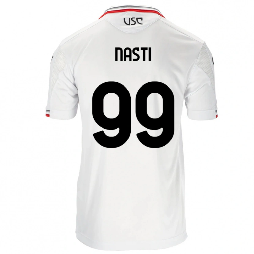 Danxen Pánské Marco Nasti #99 Bílá Červená Daleko Hráčské Dresy 2025/26 Dres