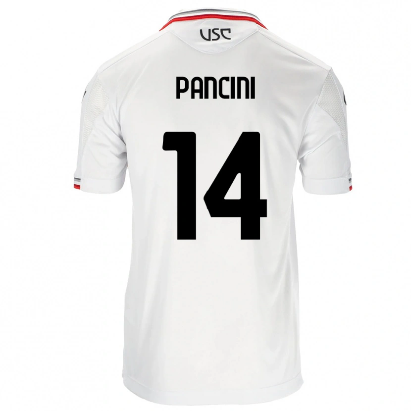 Danxen Pánské Alex Pancini #14 Bílá Červená Daleko Hráčské Dresy 2025/26 Dres