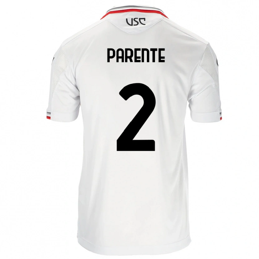 Danxen Pánské Mattia Parente #2 Bílá Červená Daleko Hráčské Dresy 2025/26 Dres