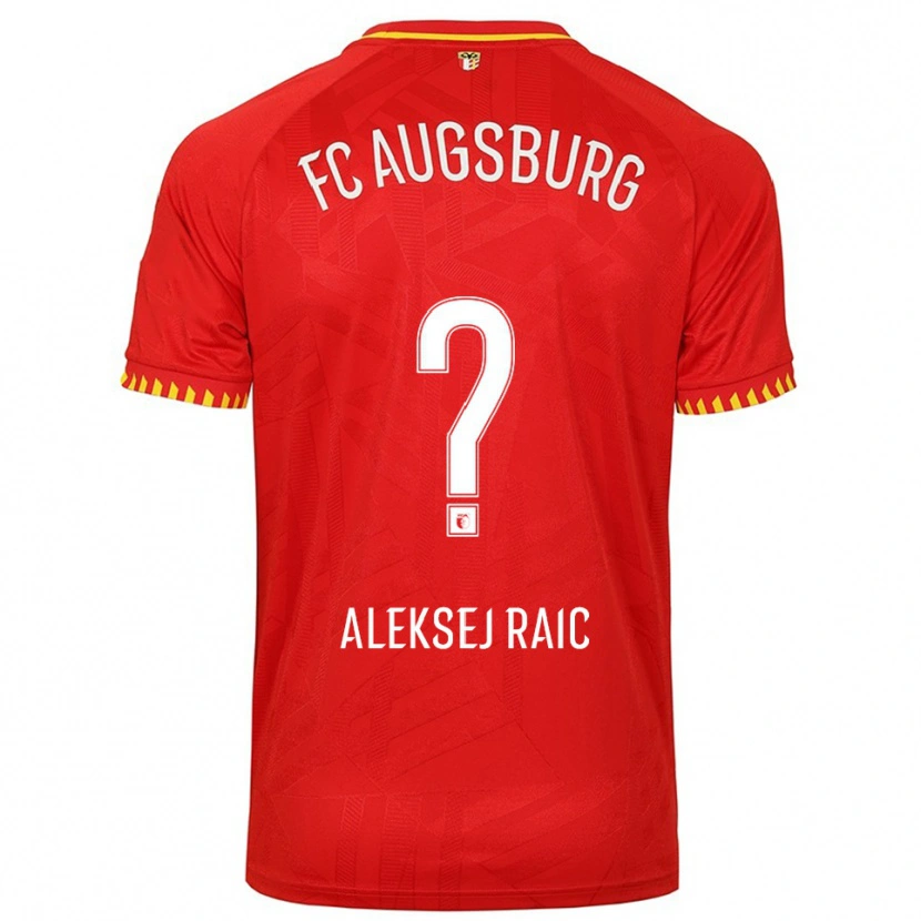 Danxen Pánské Neven Aleksej Raic #0 Červená Žlutá Daleko Hráčské Dresy 2025/26 Dres