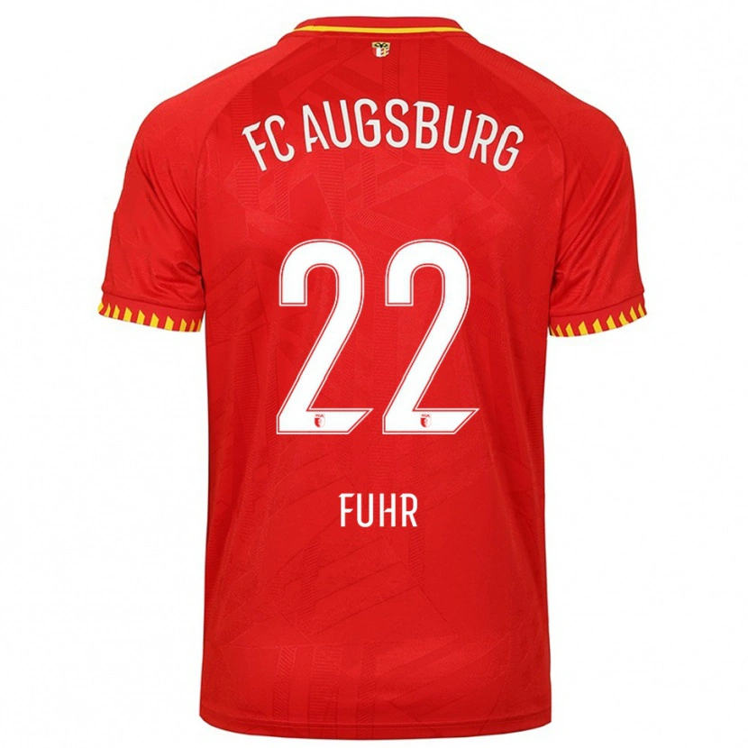 Danxen Pánské Paula Fuhr #22 Červená Žlutá Daleko Hráčské Dresy 2025/26 Dres