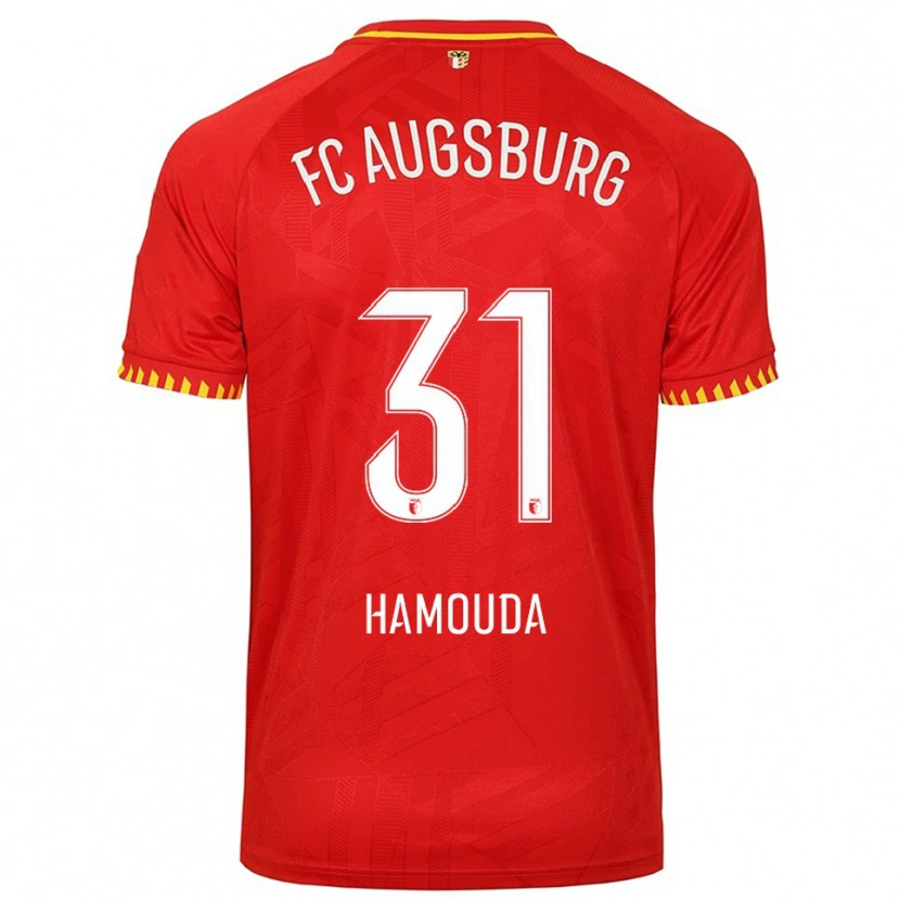 Danxen Pánské Hania Hamouda #31 Červená Žlutá Daleko Hráčské Dresy 2025/26 Dres