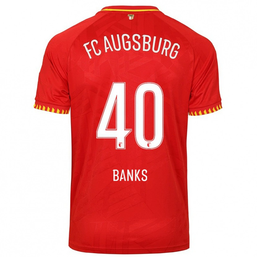 Danxen Pánské Noahkai Banks #40 Červená Žlutá Daleko Hráčské Dresy 2025/26 Dres