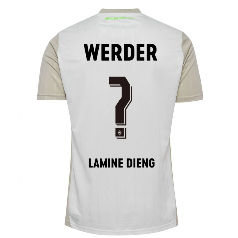 Danxen Pánské Mamadou Lamine Dieng #0 Bílá Černá Daleko Hráčské Dresy 2025/26 Dres