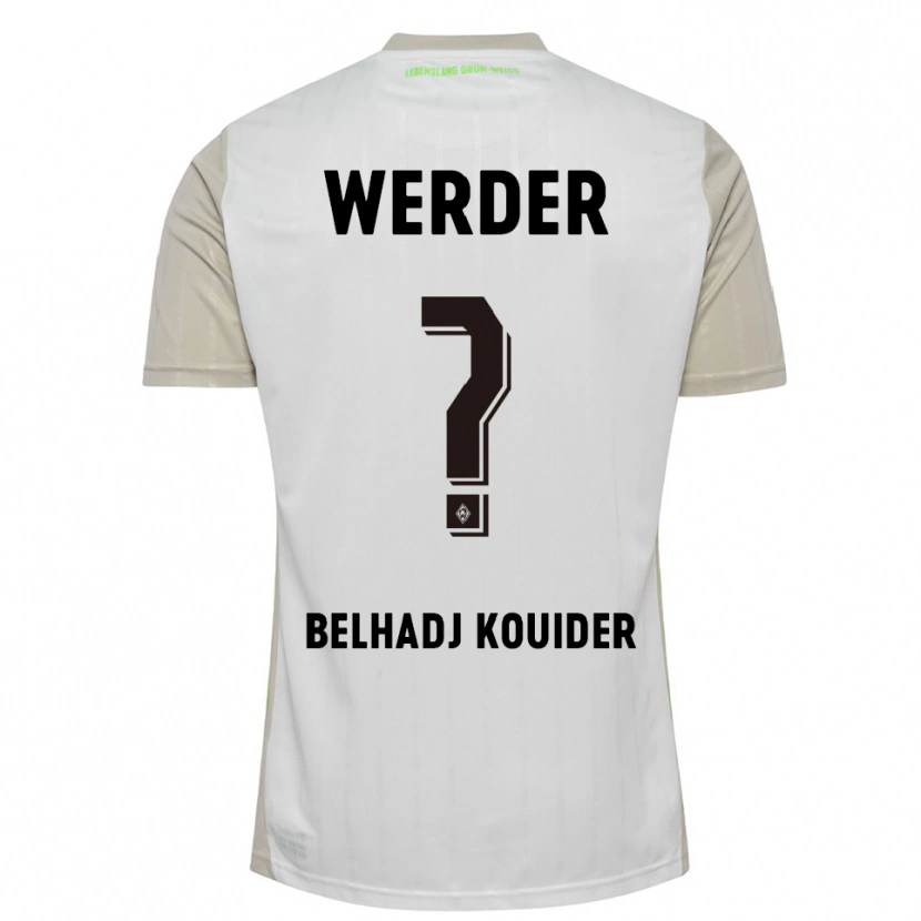 Danxen Pánské Mahfoud Belhadj Kouider #0 Bílá Černá Daleko Hráčské Dresy 2025/26 Dres