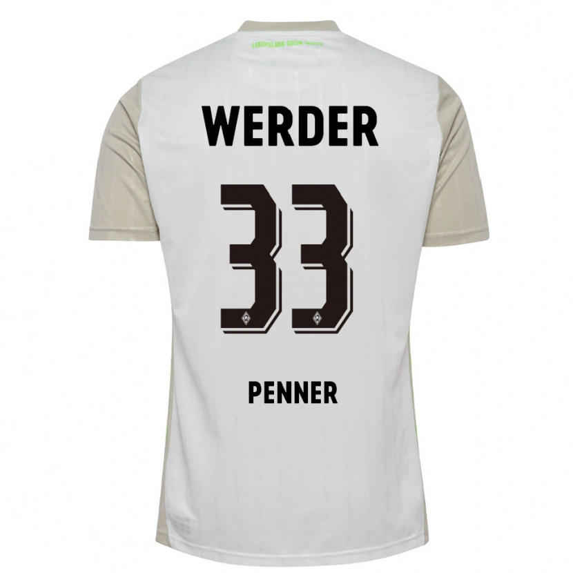 Danxen Pánské Maria Penner #33 Bílá Černá Daleko Hráčské Dresy 2025/26 Dres