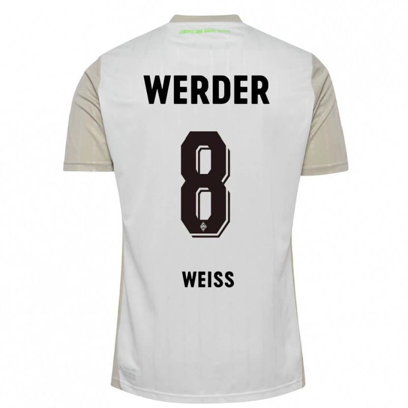 Danxen Pánské Michelle Weiss #8 Bílá Černá Daleko Hráčské Dresy 2025/26 Dres