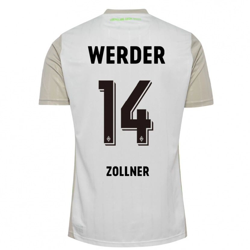 Danxen Pánské Adrian Zollner #14 Bílá Černá Daleko Hráčské Dresy 2025/26 Dres