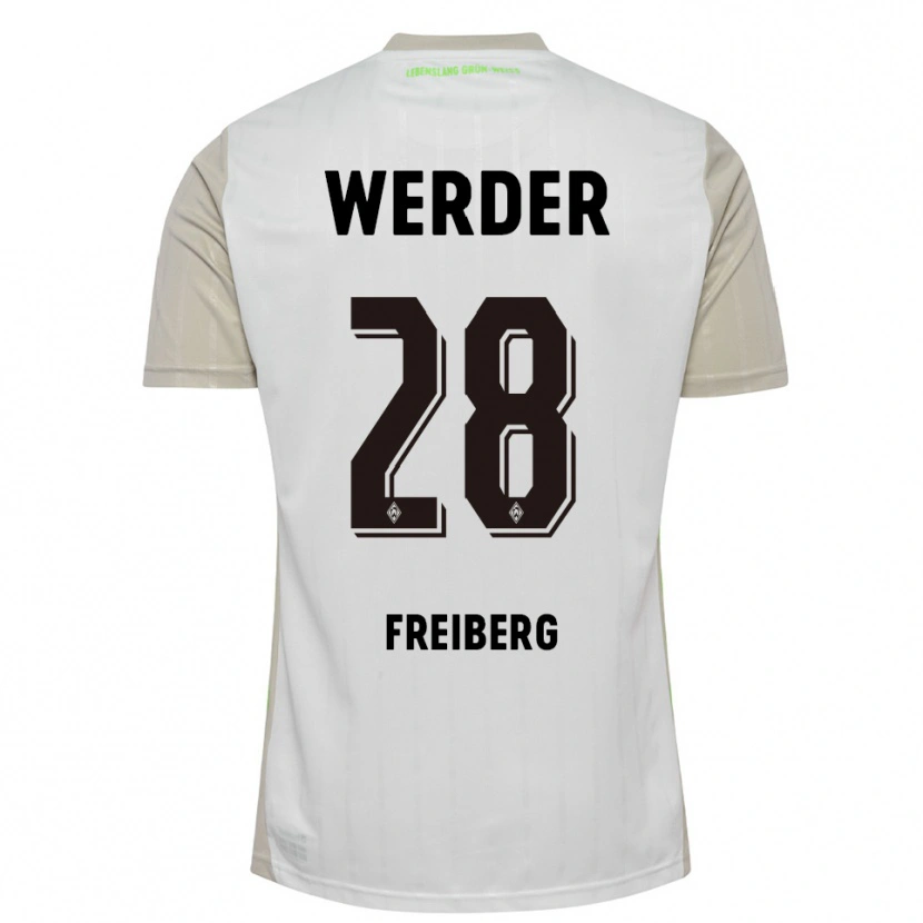 Danxen Pánské Piet Freiberg #28 Bílá Černá Daleko Hráčské Dresy 2025/26 Dres