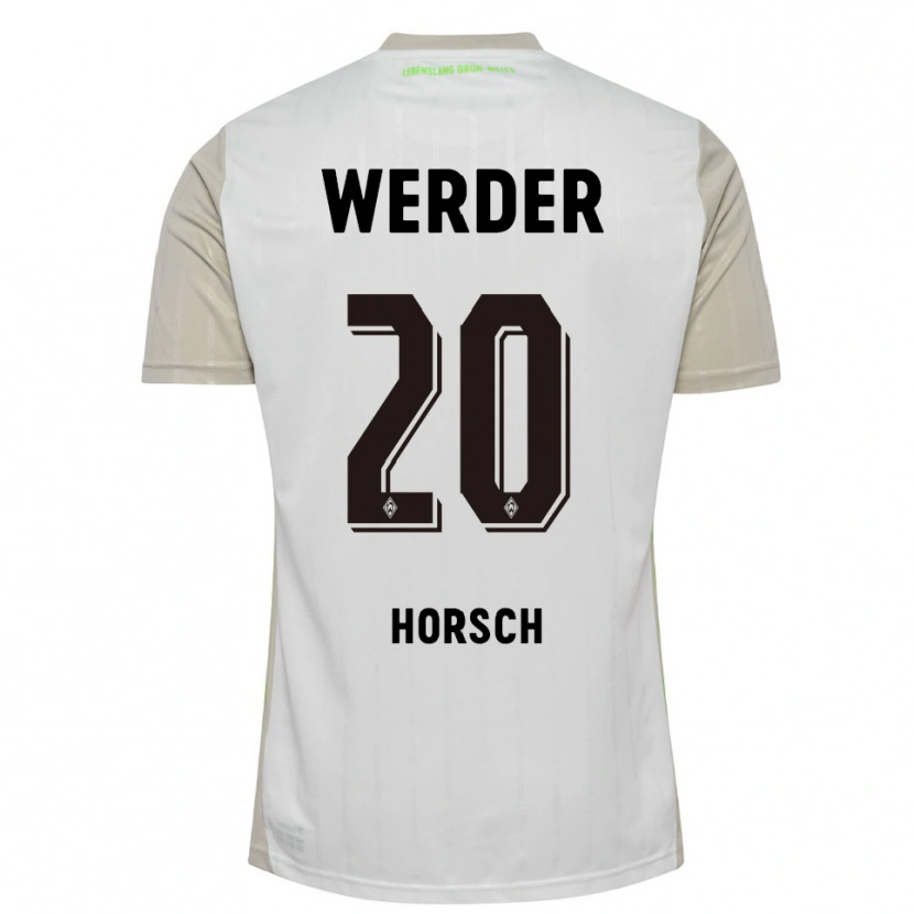 Danxen Pánské Jonas Horsch #20 Bílá Černá Daleko Hráčské Dresy 2025/26 Dres
