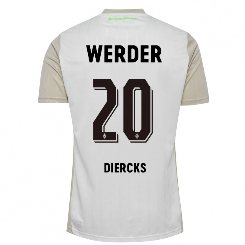 Danxen Pánské Lewis Diercks #20 Bílá Černá Daleko Hráčské Dresy 2025/26 Dres