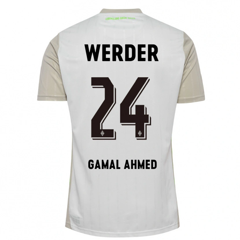 Danxen Pánské Adam Gamal Ahmed #24 Bílá Černá Daleko Hráčské Dresy 2025/26 Dres