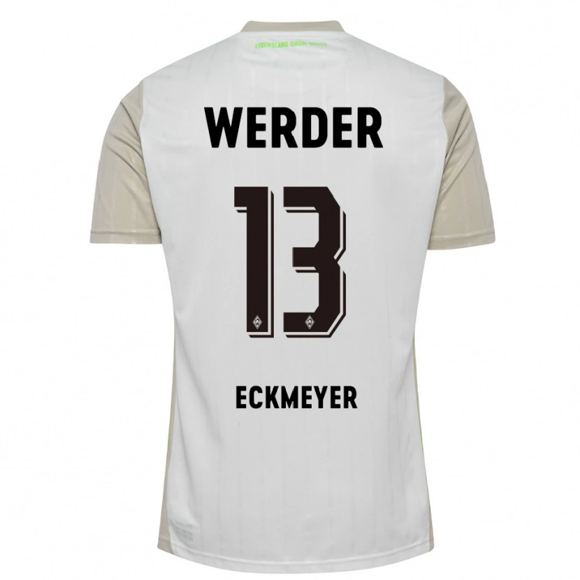 Danxen Pánské Tjark Eckmeyer #13 Bílá Černá Daleko Hráčské Dresy 2025/26 Dres