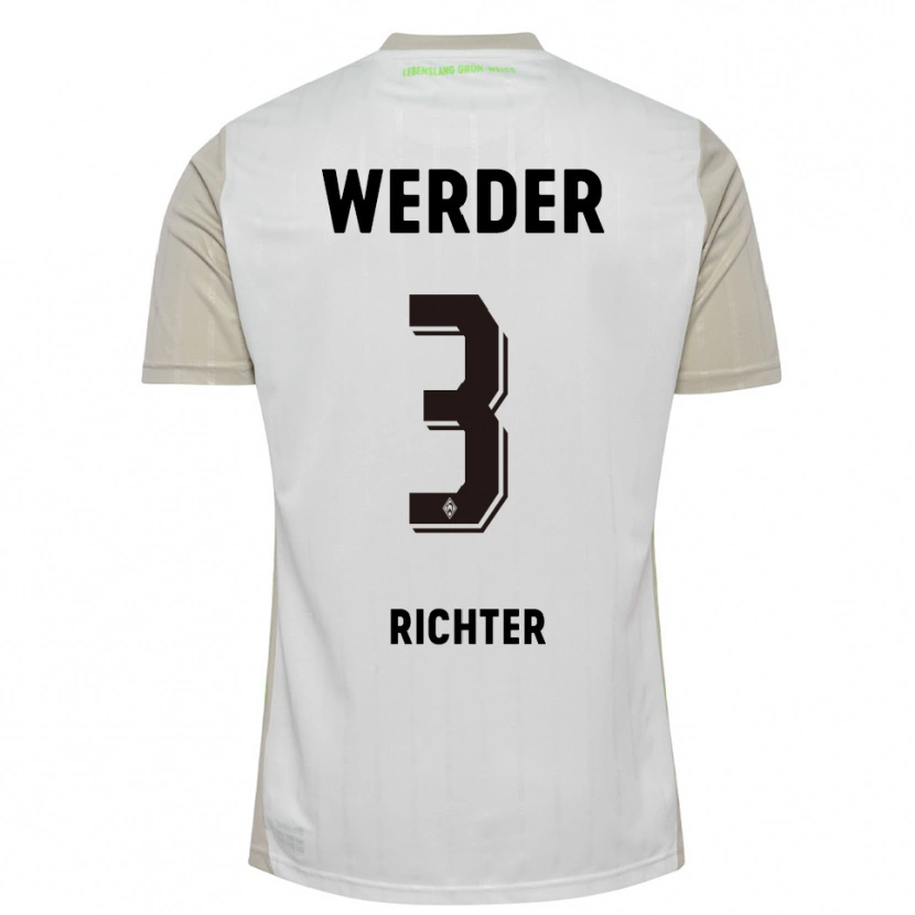 Danxen Pánské Mathis Richter #3 Bílá Černá Daleko Hráčské Dresy 2025/26 Dres