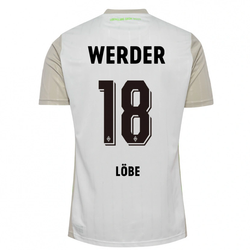 Danxen Pánské Jasper Löbe #18 Bílá Černá Daleko Hráčské Dresy 2025/26 Dres