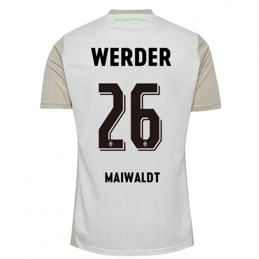 Danxen Pánské Julius Maiwaldt #26 Bílá Černá Daleko Hráčské Dresy 2025/26 Dres