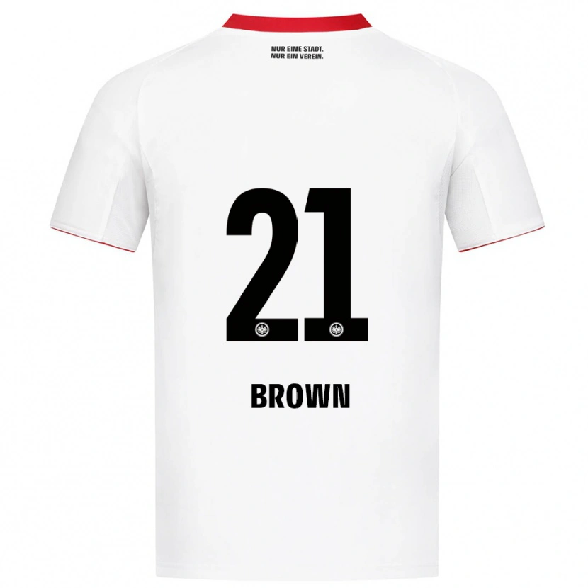 Danxen Pánské Nathaniel Brown #21 Bílá Červená Daleko Hráčské Dresy 2025/26 Dres