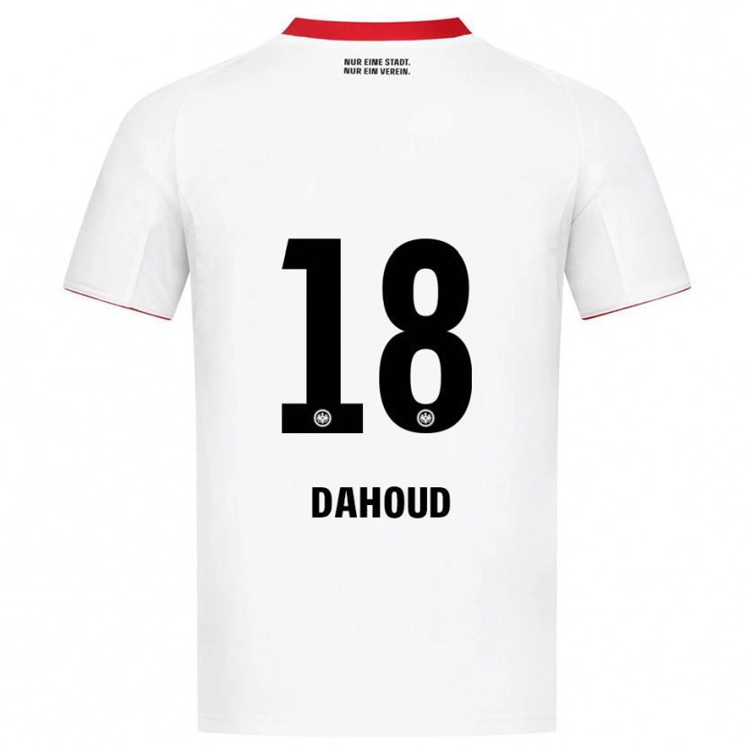 Danxen Pánské Mahmoud Dahoud #18 Bílá Červená Daleko Hráčské Dresy 2025/26 Dres