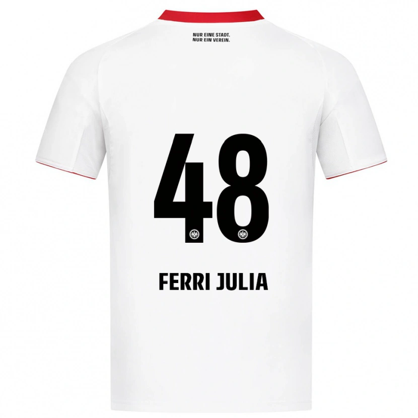 Danxen Pánské Nacho Ferri #48 Bílá Červená Daleko Hráčské Dresy 2025/26 Dres