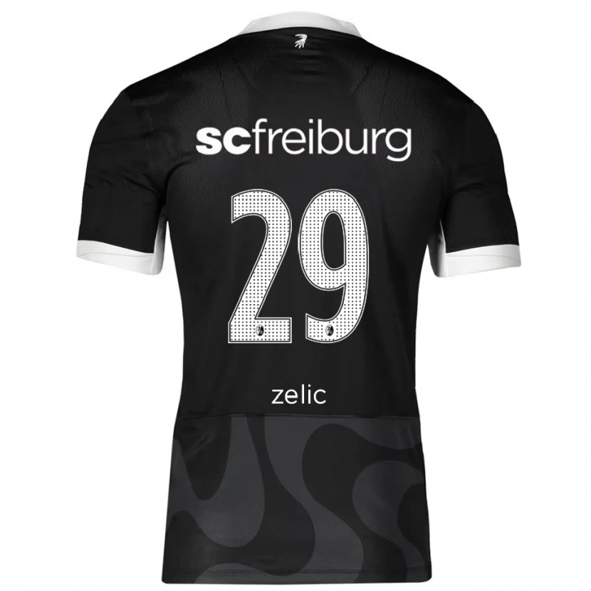 Danxen Pánské Mateo Zelic #29 Černá Bílá Daleko Hráčské Dresy 2025/26 Dres